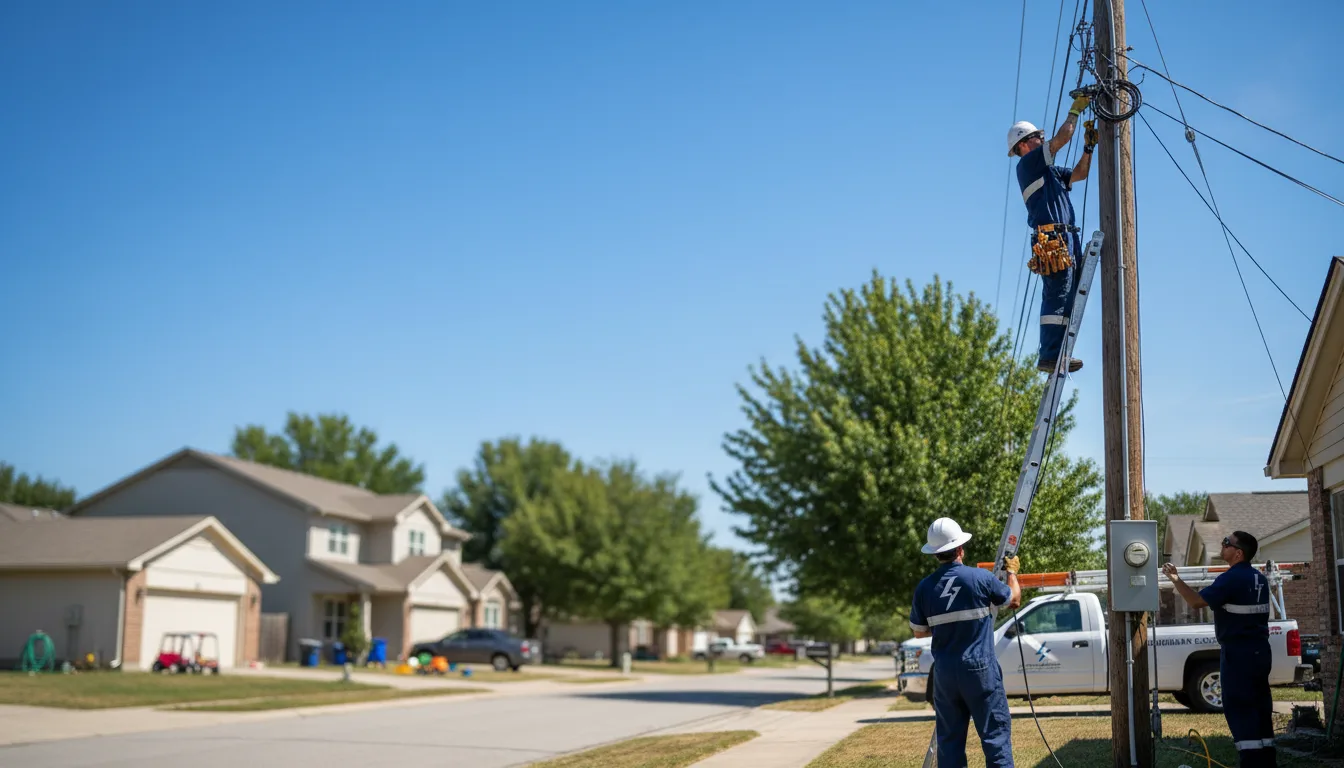Residential electrician providing installation services in Soso, MS